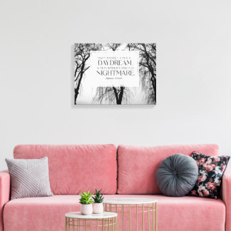 Visie zonder actie canvas afdruk