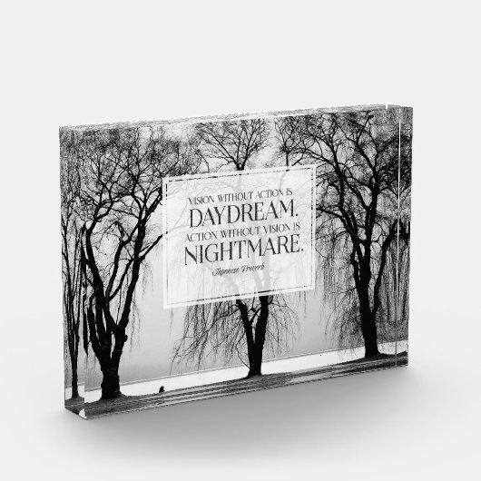 Visie zonder actie fotoblokken (Links)