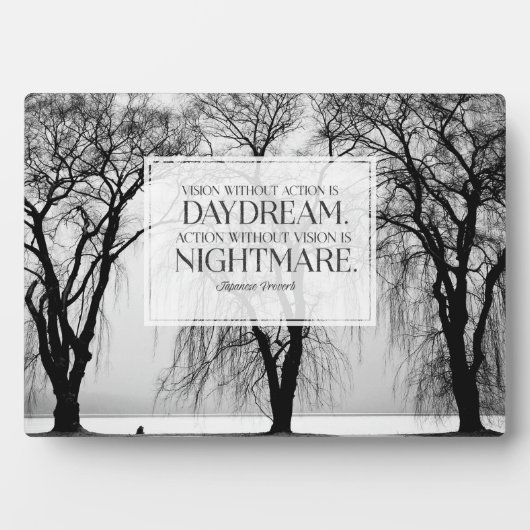 Visie zonder actie fotoplaat (voorkant)