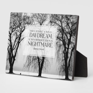 Visie zonder actie fotoplaat