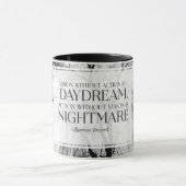 Visie zonder actie is dagdroom mok (Midden)