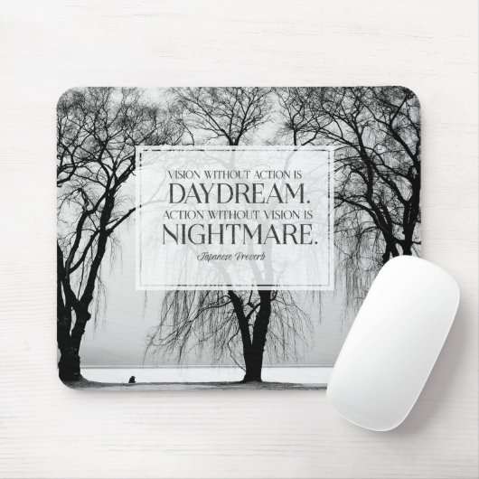 Visie zonder actie muismat (Met muis)