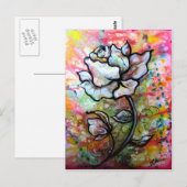 Visie, zwart en wit Tekening door Shadia Zayed Briefkaart (Voorkant / Achterkant)