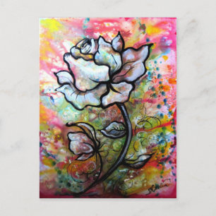 Visie, zwart en wit Tekening door Shadia Zayed Briefkaart