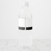 Visiebord Feestje Waterfles Etiket (Achterkant)