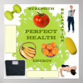 Visierbord voor perfecte gezondheid poster (Voorkant)