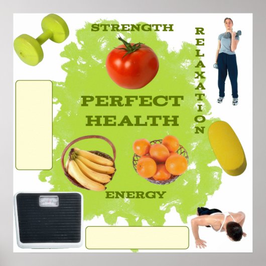 Visierbord voor perfecte gezondheid poster (Voorkant)