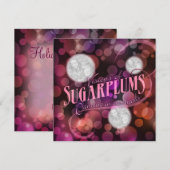 Visies van de Vakantie van de Foto Sugarplums Feestdagenkaart (Voorkant / Achterkant)