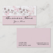 Visies van de vlinder in roze en move Visitekaartj Visitekaartje (Voorkant / Achterkant)