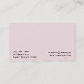 Visies van de vlinder in roze en move Visitekaartj Visitekaartje (Achterkant)