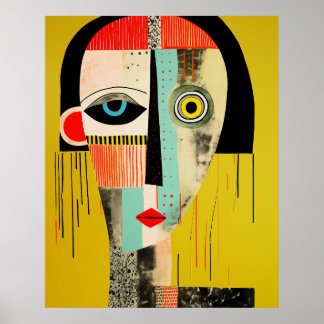 Visies van Dualiteit Abstract Poster