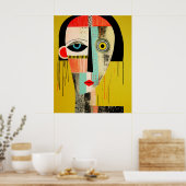 Visies van Dualiteit Abstract Poster (Keuken)