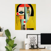 Visies van Dualiteit Abstract Poster (Thuiskantoor)