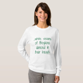 Visies van het T-shirt met kerst van Boykins, voor