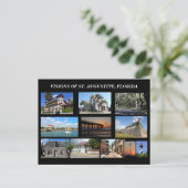 Visies van St. Augustine, Florida Briefkaart (Staand voorkant)
