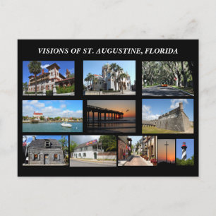 Visies van St. Augustine, Florida Briefkaart