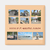 Visies van St. Augustine, Florida Magneet (Voorkant)