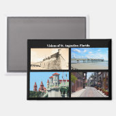 Visies van St. Augustine, Florida Magneet (Voorkant / Achterkant)