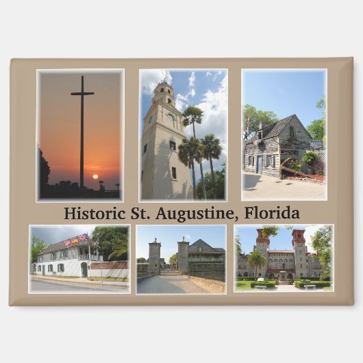 Visies van St. Augustine, Florida Magneet (Voorkant)
