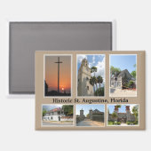 Visies van St. Augustine, Florida Magneet (Voorkant / Achterkant)