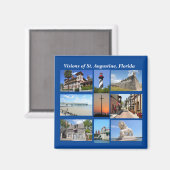 Visies van St. Augustine, Florida Magneet (Voorkant / Achterkant)