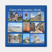 Visies van St. Augustine, Florida Magneet (Voorkant)