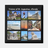 Visies van St. Augustine, Florida Magneet (Voorkant)