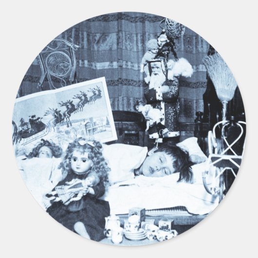 Visies van Sugar Plum 2 -  stereoview Ronde Sticker (Voorkant)