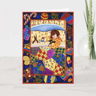 Visies van Sugarplums Feestdagen Kaart