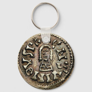 Visigoth Chindaswinth Gold Coin Obverse Sleutelhanger