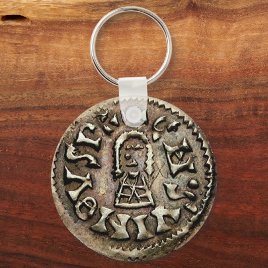 Visigoth Chindaswinth Gold Coin Obverse Sleutelhanger (Voorkant)