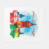 Visiiion Dekent Fleece Deken (Voorkant (Horizontaal))
