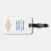 Visioen Cruise Trip merchandise Bagagelabel (Achterkant horizontaal)