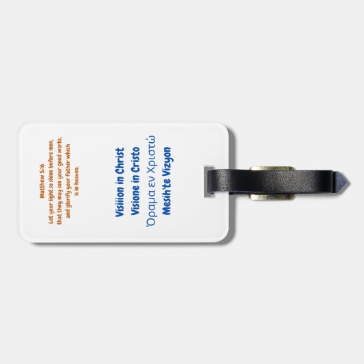 Visioen Cruise Trip merchandise Bagagelabel (Achterkant horizontaal)