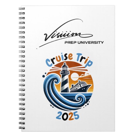 Visioen Cruise Trip merchandise Notitieboek (Voorkant)