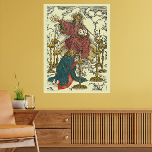 Visioen van de zeven kandelaars door Albrecht Düre Poster