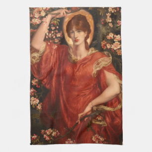 Visioen van Fiammetta (door Dante Gabriel Rossetti Theedoek
