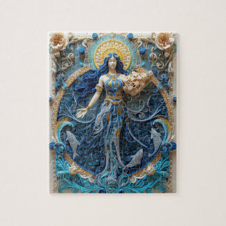 Visioen Waterman Waterdrager - Papier Quilling Legpuzzel