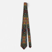 Visioenaire Vlammende Oog Spirituele Kunst Necksja Stropdas (Voorkant)