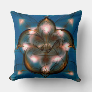 Visioenele blauwe decoratie kussen