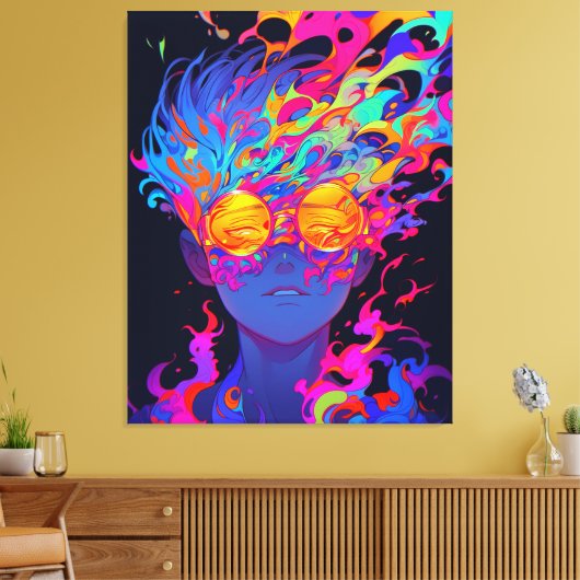 Visioenen ontrafeld #1 canvas afdruk (Insitu (Woonkamer))