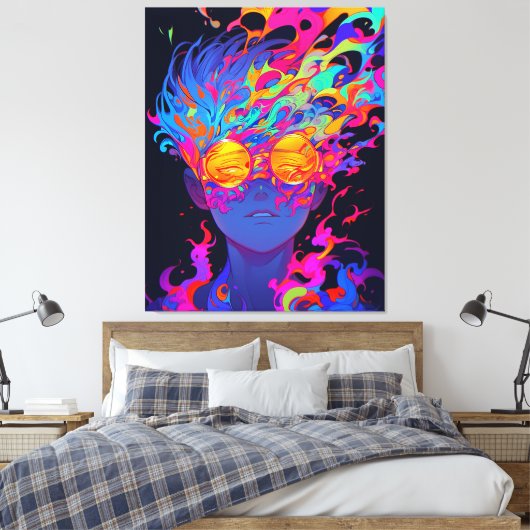 Visioenen ontrafeld #1 canvas afdruk (Insitu (Slaapkamer))