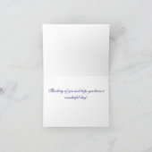Visioenen van Blue Birthday Kaart (Binnen)