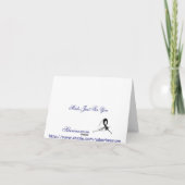 Visioenen van Blue Birthday Kaart (Achterkant)