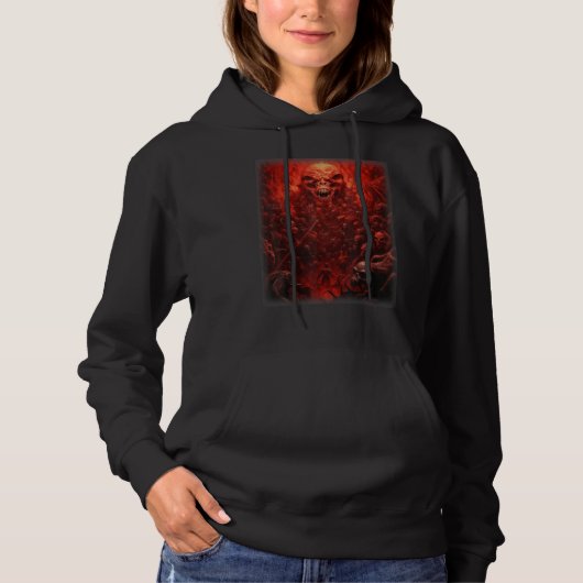 Visioenen van de hel Satan Duivels Demonen Monster Hoodie (Voorkant)
