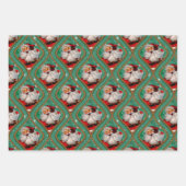  visioenen van de Kerstman Inpakpapier Vel (Voorkant)
