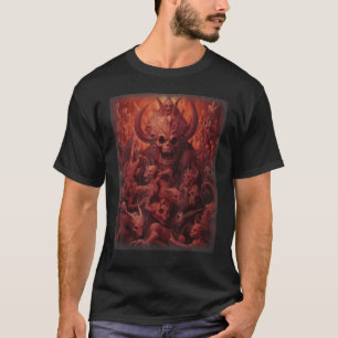 Visioenen van Hell Satan Duivels Demons Monster Sk T-shirt
