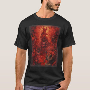 Visioenen van Hell Satan Duivels Demons Monster Sk T-shirt