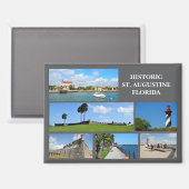 Visioenen van het historische St. Augustine, Flori Magneet (Voorkant / Achterkant)