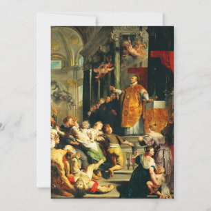 Visioenen van Ignatius door Peter Paul Rubens Bedankkaart
